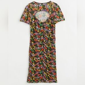 H&M Multicolor Floral Backless Dress